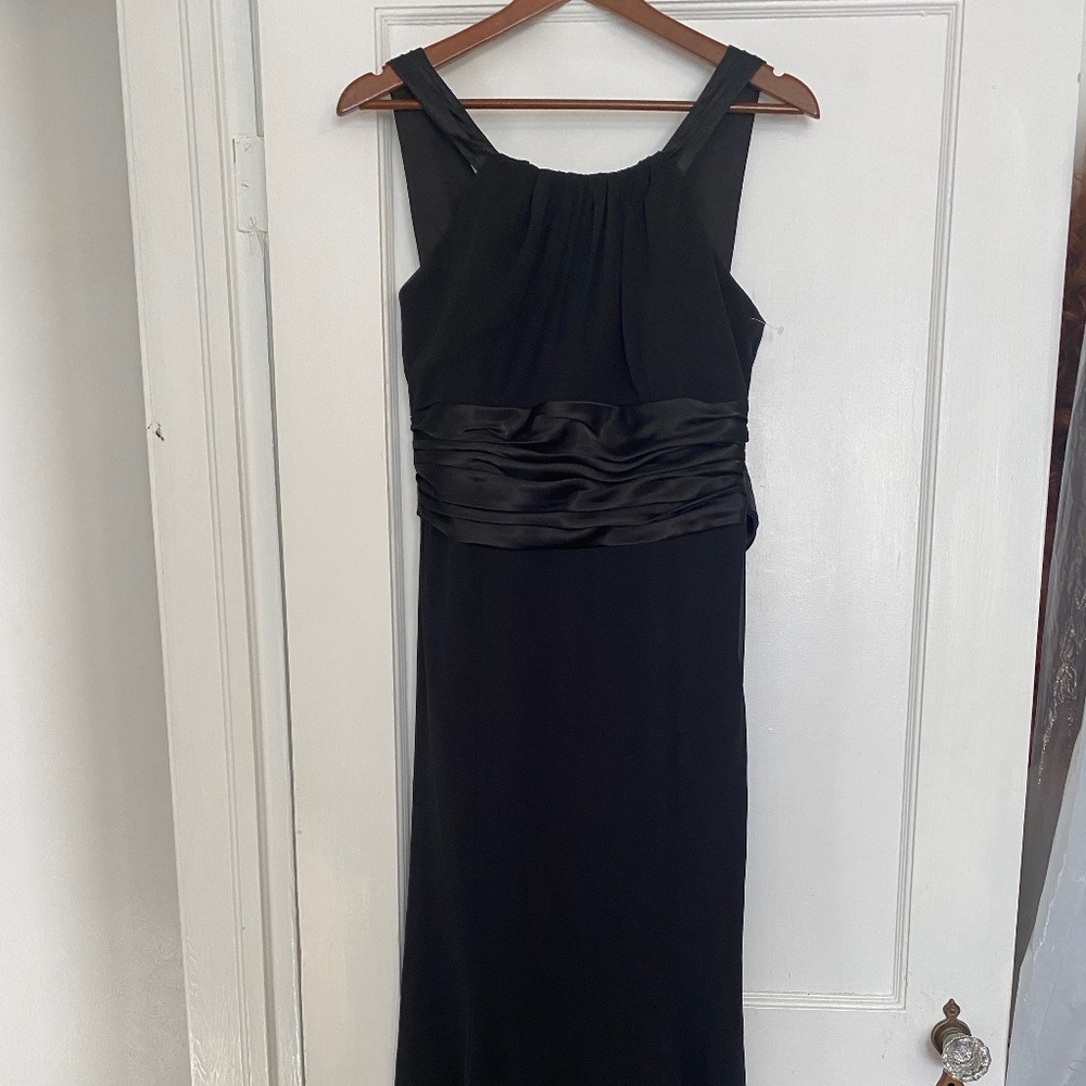David’s Bridal Black Cocktail Party Evening Bridesmaid Dress